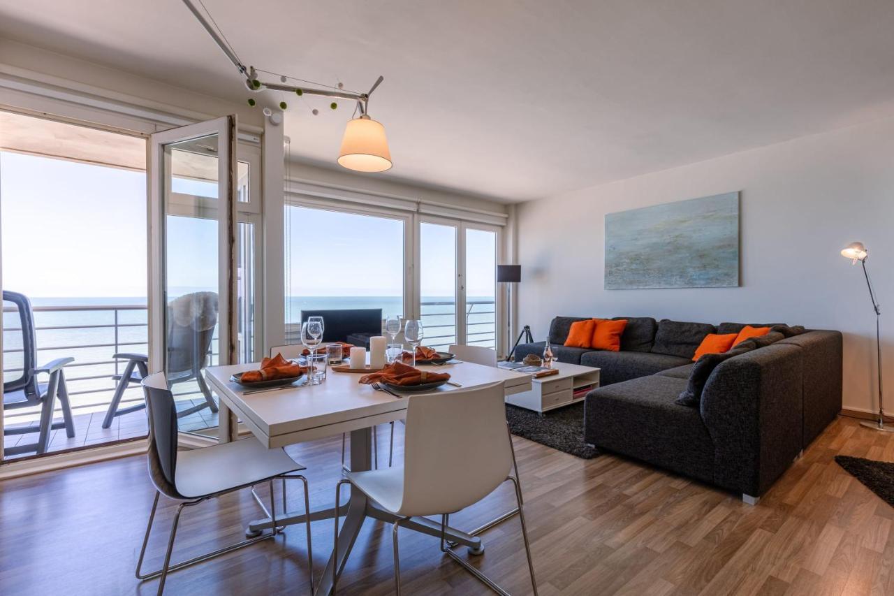 Excellent Southern Furnished Apartment With Beautiful Sea View Nieuwpoort Eksteriør billede